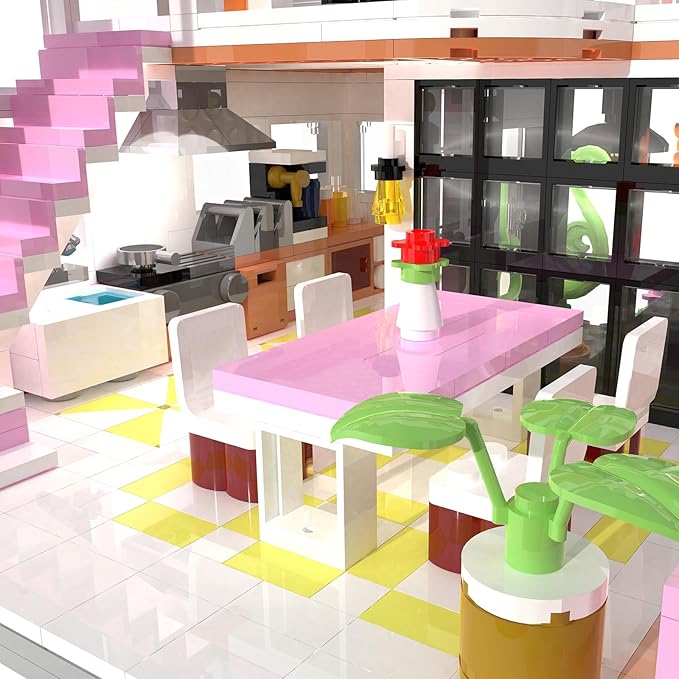 Friends House Building Block Set, Nice Rooms Small Brick Model 8+ 1220