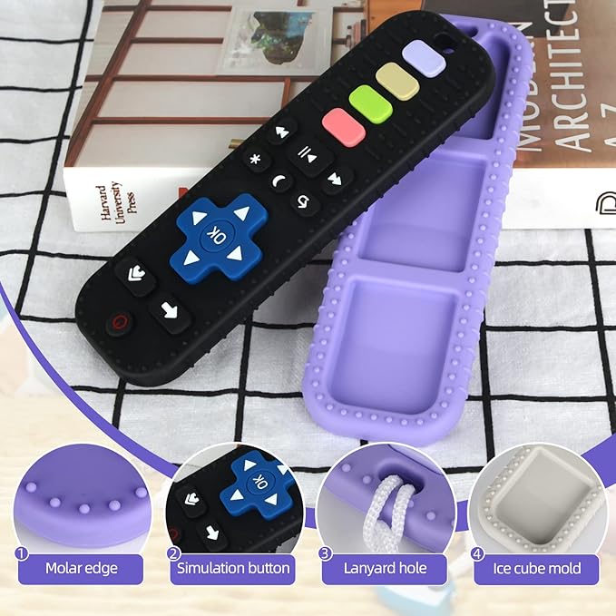 Chuya Silicone Baby Teether Toy Chew Toy for Babies 0-6 3-24 Months, (3 Pack)