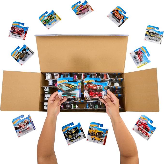 Hot Wheels Toy Trucks & Cars, 50-Pack 50 1:64