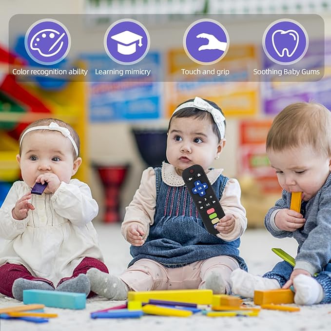 Chuya Baby Remote Control Teether Toy Chew Toy for Babies 0-24 Months