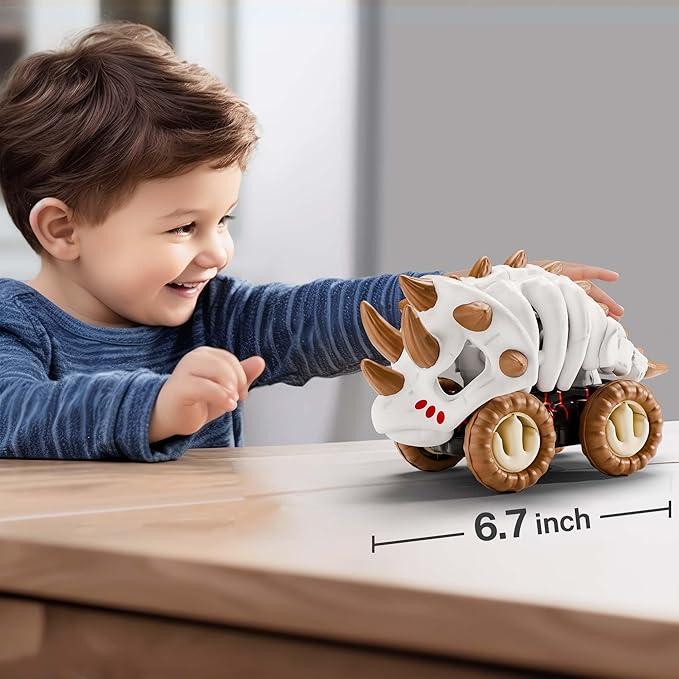 iPlay, iLearn Dinosaur Monster Truck Toy for Toddler Boy 1-3 2-4, Large 1 2 3 4 5 Year
