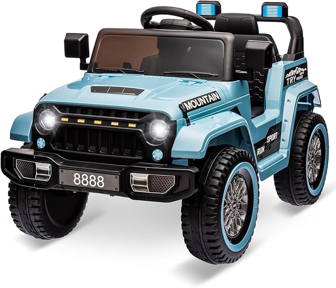 Hetoy Kids Ride On Truck Car, 12V Battery Powered Electric Car w/Parent Remote Control 3 Speeds,