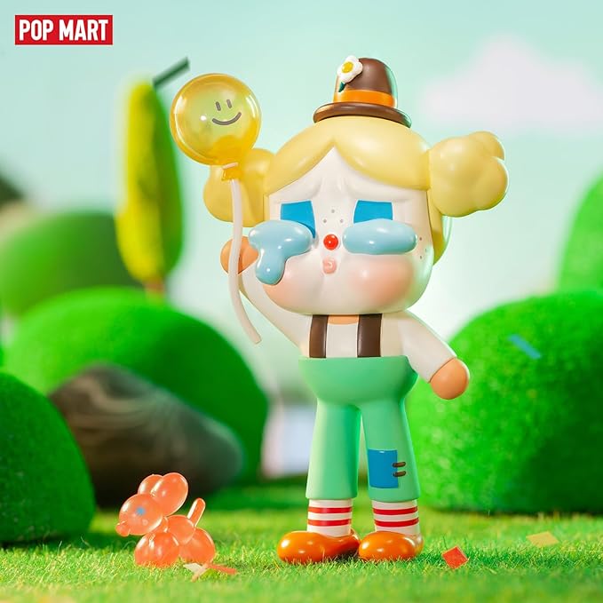 POP MART CRYBABY Crying Parade Series Blind Box Figures, Random Design Mystery Toys for Modern Home Decor