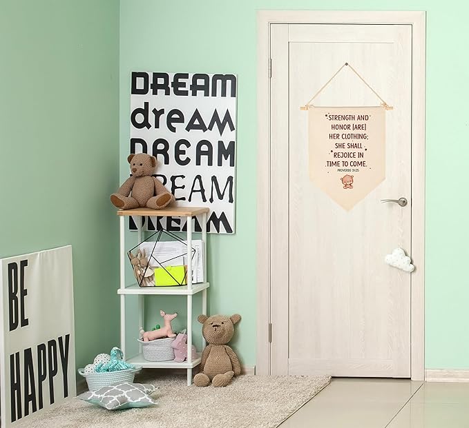 Stremgth and Honor are Her Clothing-Bible Verse Sign-Scripture Decor-Flag Decor