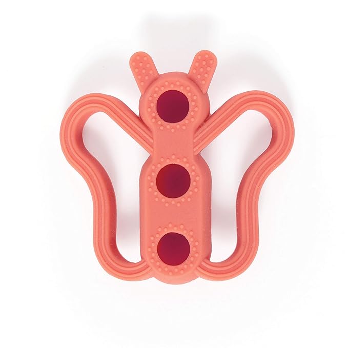 Doddle & Co. The Chew Butterfly Teether with Poppable Bubbles | Toddler Teething Fidget Toy for Baby 1