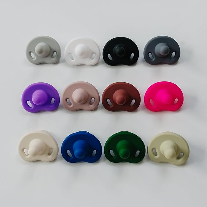 Soft Silicone Pacifiers (4 Pack) ??One Piece Design - 0-36 Months