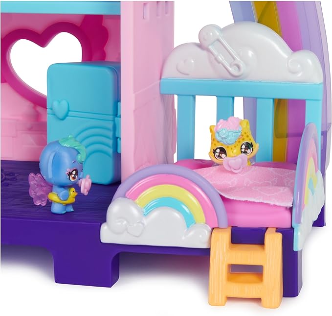 Hatchimals Alive, Hatchi-Nursery Playset Toy with 4 Mini Figures in Self-Hatching Eggs 13 Accessories, 3 and 4)