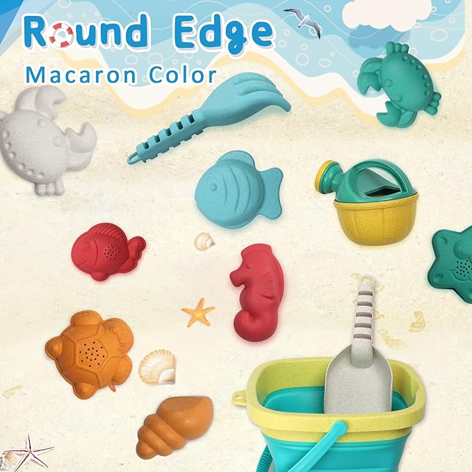 HomeMall 14PCS Beach Toys for Kids, Sand Toys Set for Toddlers