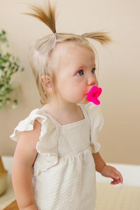 Soft Silicone Pacifiers (4 Pack) ??One Piece Design - 0-36 Months