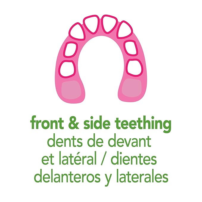 green sprouts Front & Side Teether made from Silicone | Soothes & massages baby's front & side gums & teeth