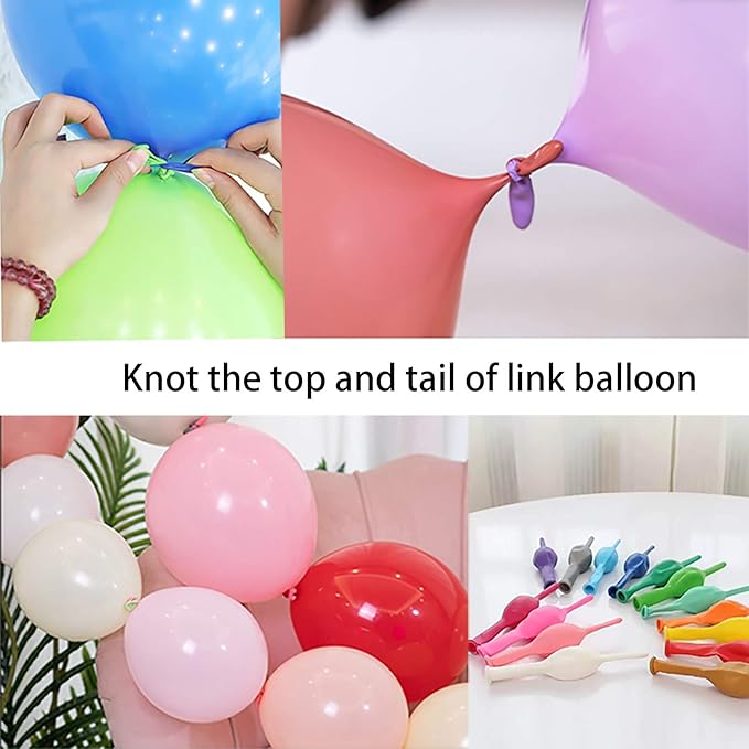 10 Inch Pink Link Balloon 50 Pcs Quick Linkable Balloon