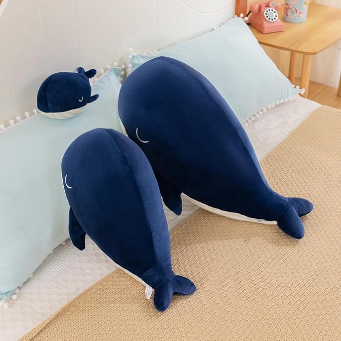 Gentle Whale Plush Toy Ultra Soft Cotton Sea Mammal Doll 18inch)