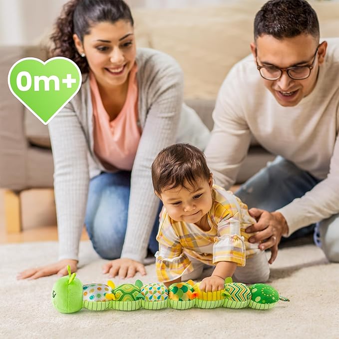 Infant Baby Musical Multi-Sensory Caterpillar, Stuffed Animal Activity Soft Toys 0-3-6-12 Months