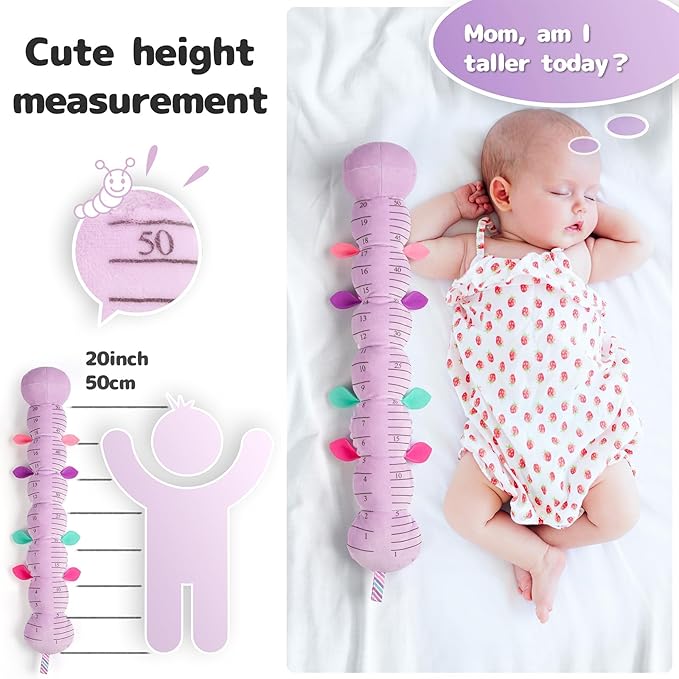 Infant Baby Musical Multi-Sensory Caterpillar, Stuffed Animal Activity Soft Toys 0-3-6-12 Months
