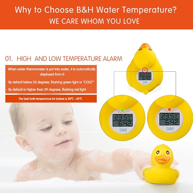 b&h Baby Thermometer, The Infant Baby Bath Floating Toy Safety