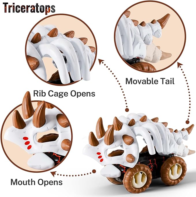 iPlay, iLearn Dinosaur Monster Truck Toy for Toddler Boy 1-3 2-4, Large 1 2 3 4 5 Year