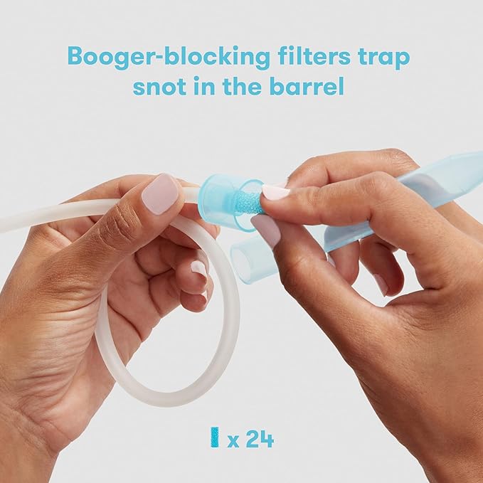 Frida Baby NoseFrida SnotSucker Nasal Aspirator for Baby, Baby Nose 24 Extra