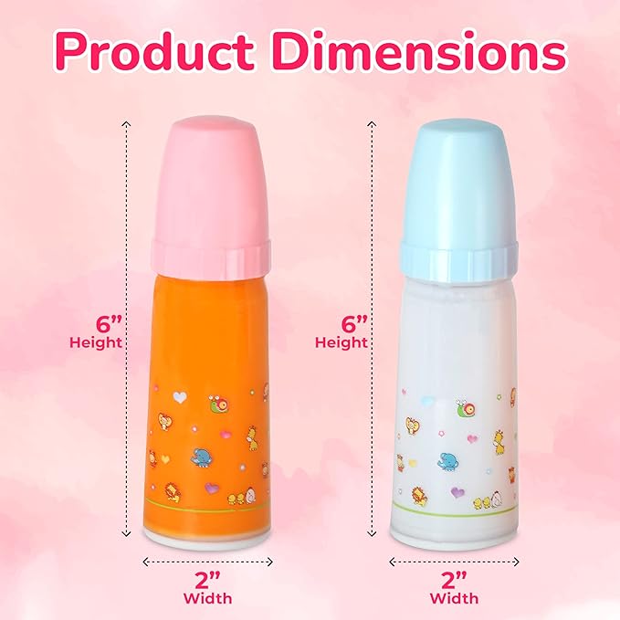 Mommy & Me Magic Bottles - 2 Baby Doll Bottles,