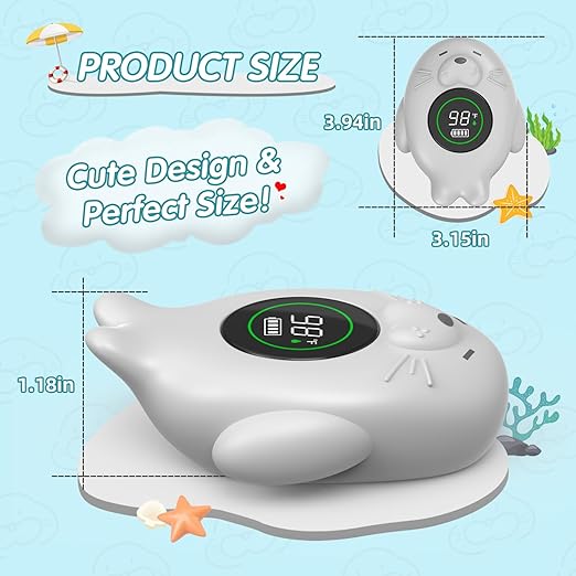 Rechargeable Bath Thermometer Baby Safety, Bath Temp Thermometer for Tub