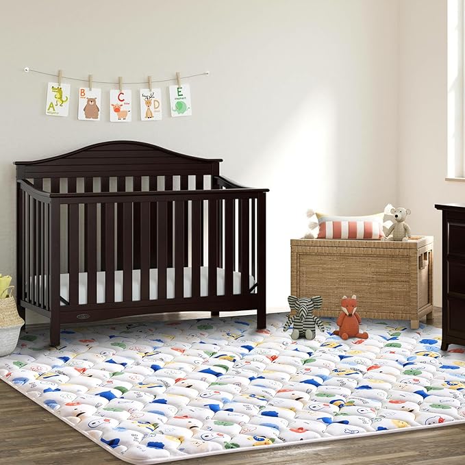 Premium Foam Baby Play Mat 79" X 71", Extra Large Activity Playmats for Babies
