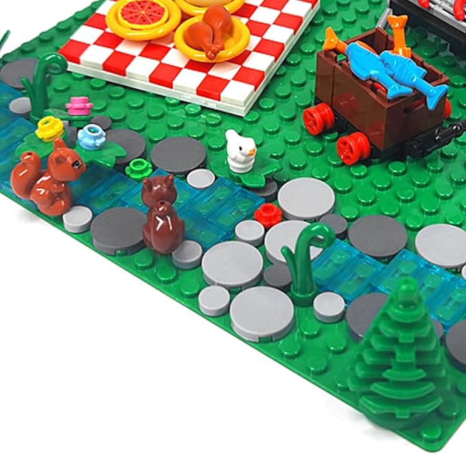 Urban camping blocks set, outdoor forest tent camping adventure toys (204Pcs