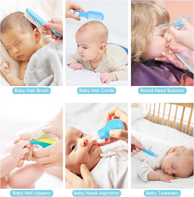 Baby Healthcare and Grooming Kit, Portable Baby Safety Care Set 26 in 1)