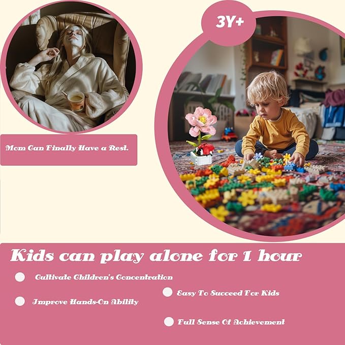 Flower Building Bouquet Set, Flower Building Toys