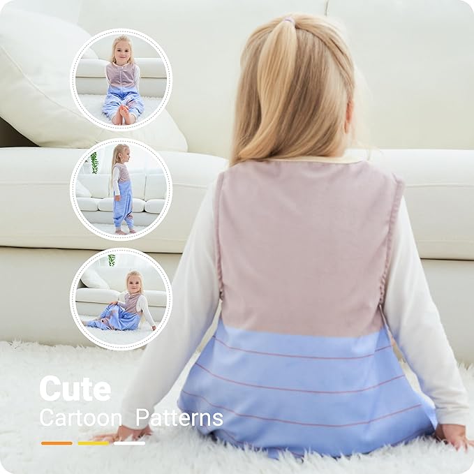 Infant Toddler Sleeping Bag, Baby Sleeping Sack Sleeveless 4 Season 1-3T, Rabbit