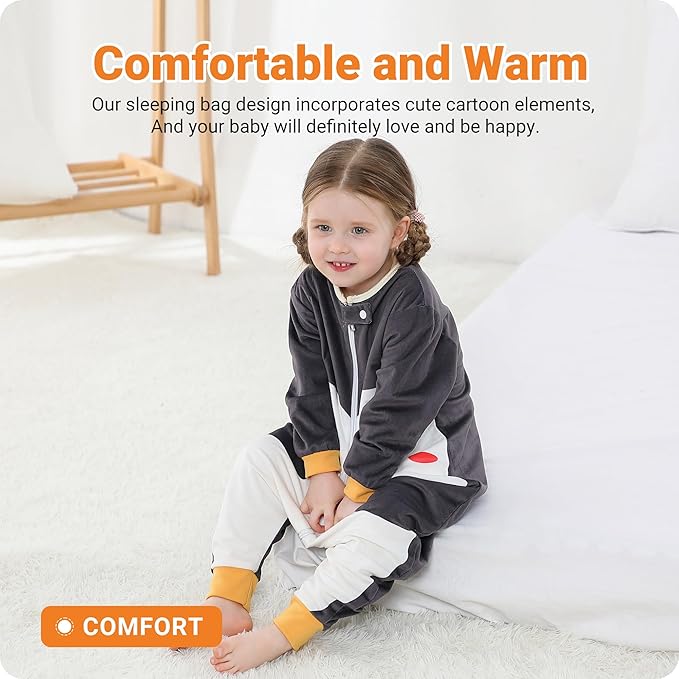 Baby Sleeping Sack Sleeveless, Toddler Sleeping Bag with Legs