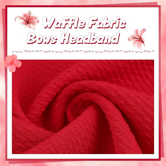 YanJie Baby Girl Headbands - Nylon Bow Hair Accessories for Newborn Infants, Toddlers (0-6 Months)