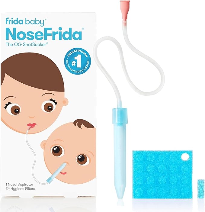 Frida Baby NoseFrida SnotSucker Nasal Aspirator for Baby, Baby Nose 24 Extra