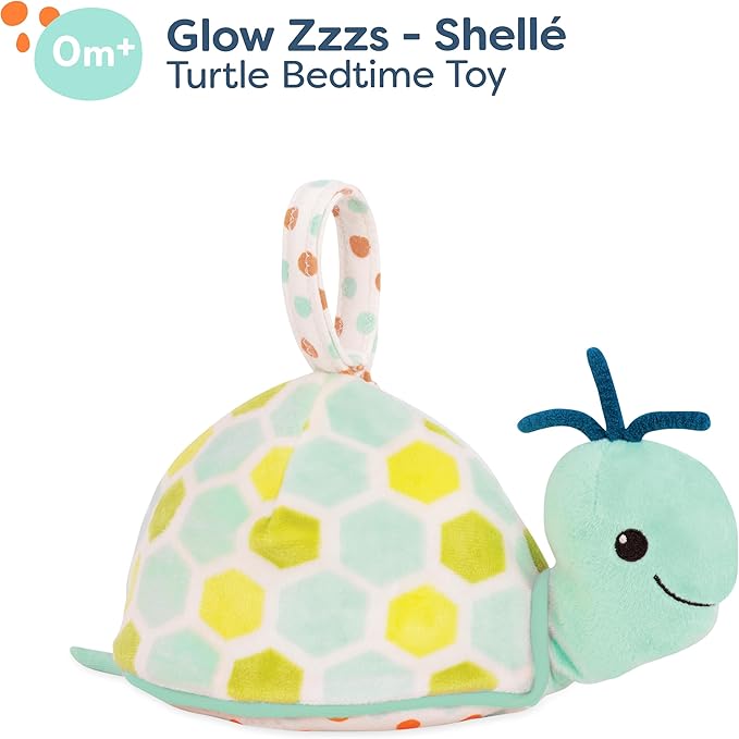 B. toys- B. baby- Baby Glowable Soothing Plush Turtle Shellé0 Months