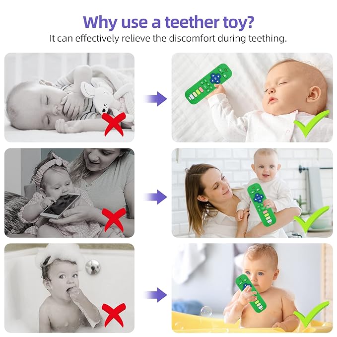Chuya Remote Teethers Silicone Baby Teething Toys TV Remote Teether Toy