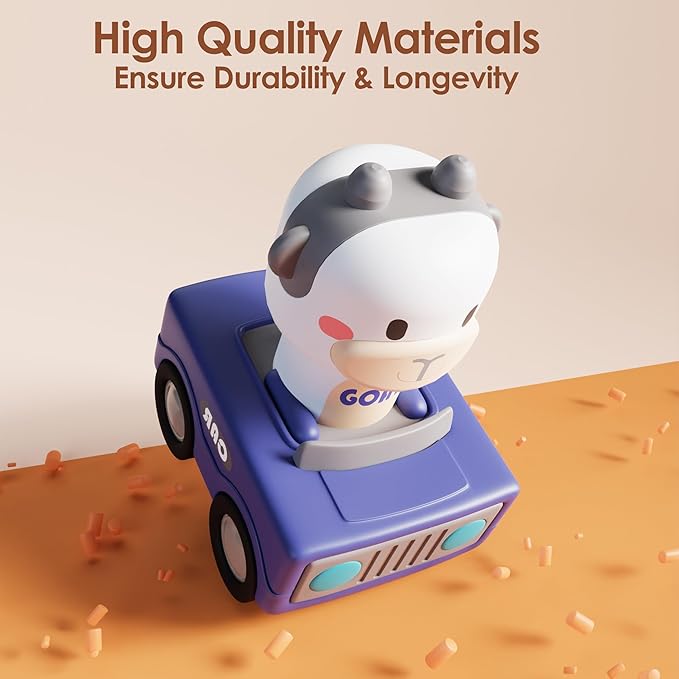 iPlay, iLearn Press and Go Car Toys for Toddlers 1-3 6-9-12-18 Months, 1st Birthday 1-2 Years
