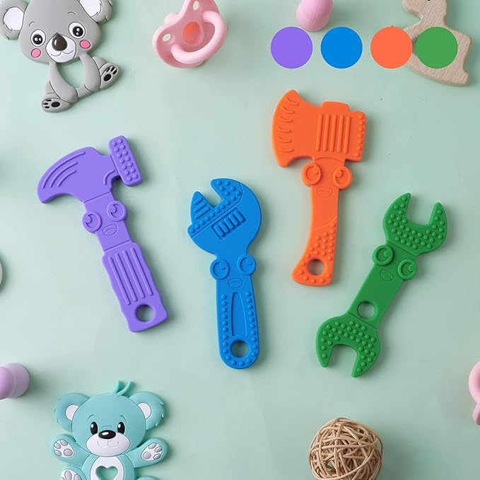 TYRY.HU Baby Teething Toys for Babies, Baby Teether Toys 4 Packs