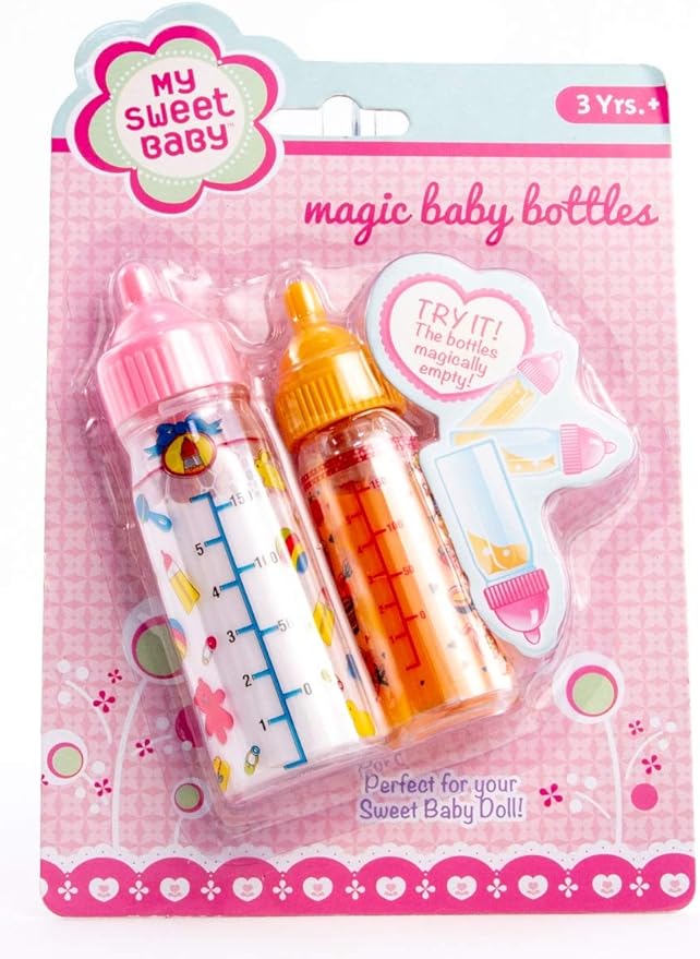 Toysmith My Sweet Baby, Magic Baby Bottle Set 3+