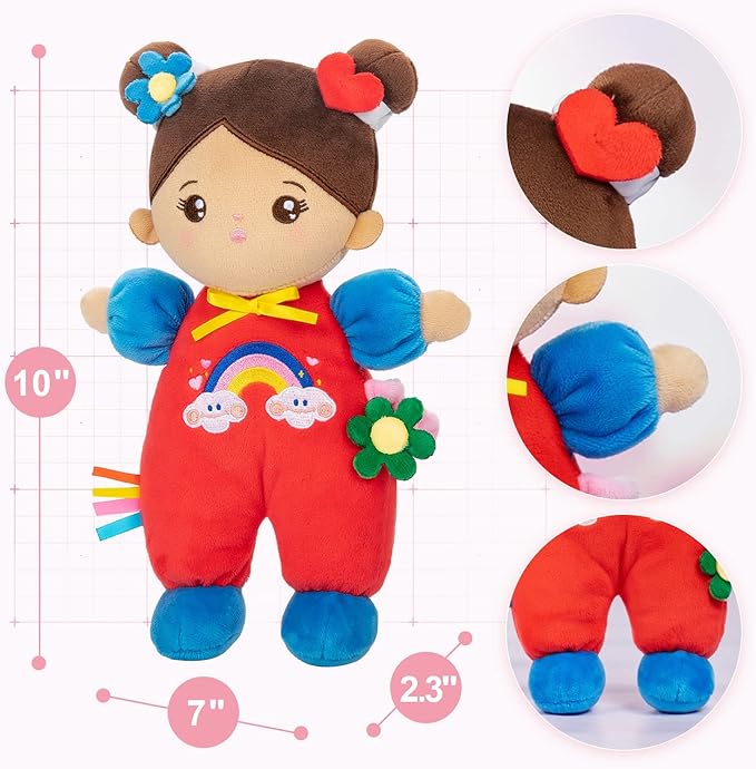 OUOZZZ Soft Baby Doll for Girls - First Hispanic Baby 10"