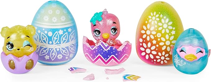 Hatchimals CollEGGtibles, Spring Toy Basket with 5 and 3 Pets 5 and