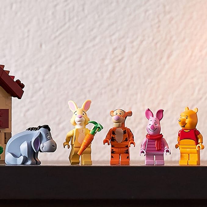 LEGO Ideas Disney Winnie The Pooh 21326 Building Set - Home Décor Collectible Gift with Piglet Minifigure and Eeyore Figure, Pooh Bear House Opens for Easy Access