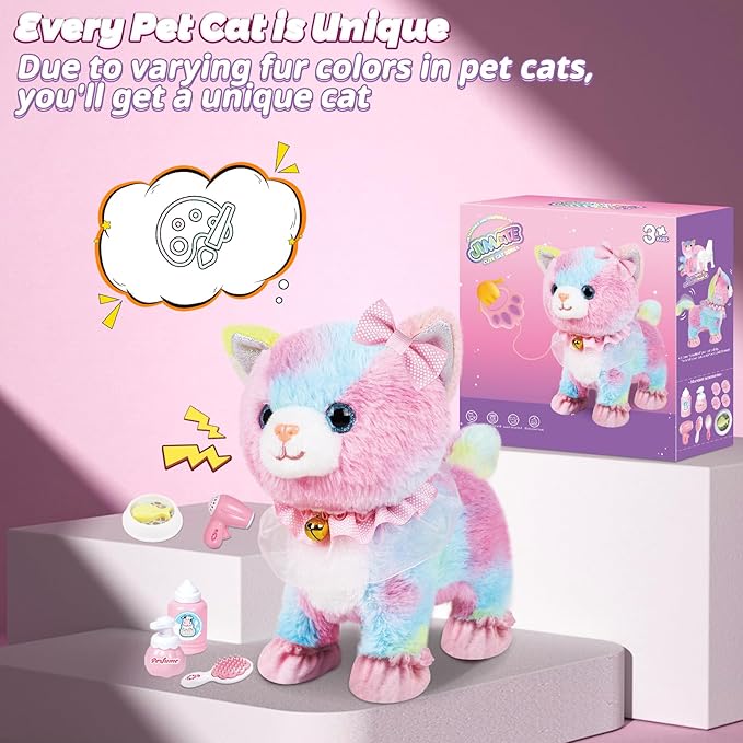 Interactive Electronic Plush Toy Walking and Barking Robot Cat Plush