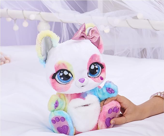 Interactive Rainbow Plush Toy and Baby with Bonus Bows, Over 150 Sounds & Actions 5 and