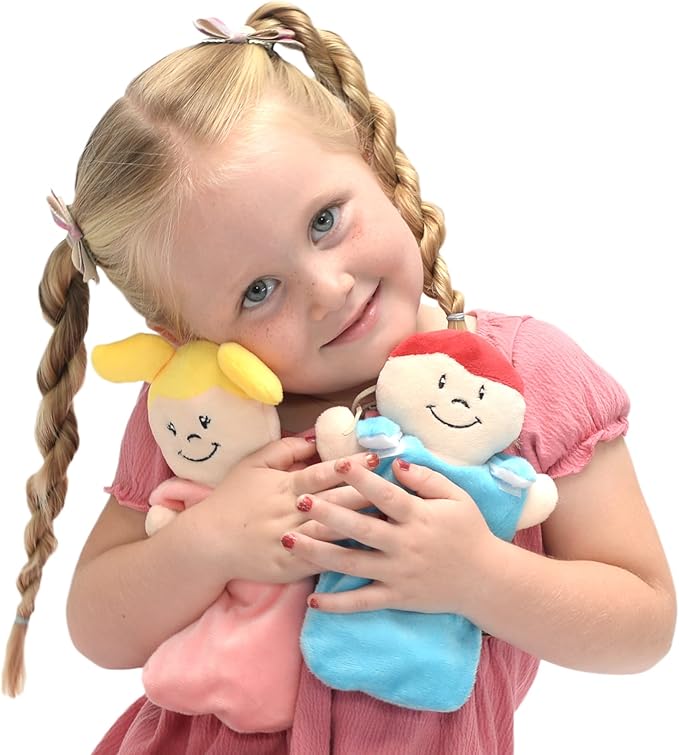 Basket of Babies Plush Baby Doll Set with Removable Clothing - Multicultural Diversity Baby Doll Toys for Boys and Girls with 6 Soft Baby Dolls, Interchangeable Clothing