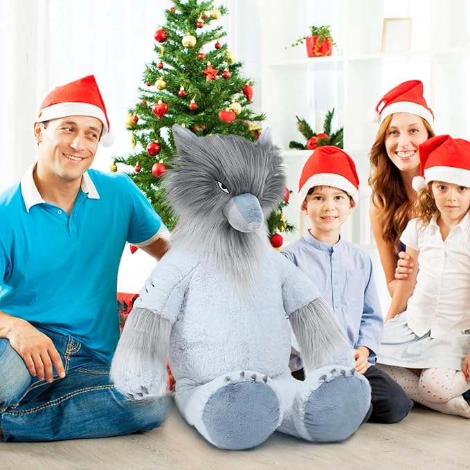 MorisMos Giant Wolf Stuffed Animal, 36inch Large Wolf Plush Toy