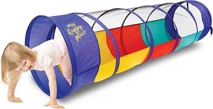 Kiddey Play Tunnel for Kids | Crawl Tunnels with See Through Sides