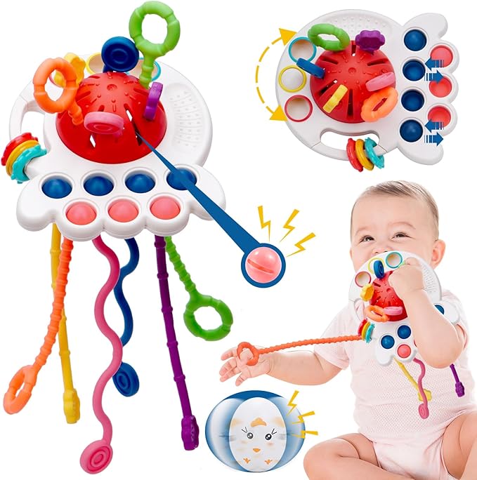 Montessori toys for babies 6-12 months Baby Silicon Sensory Travel 3-6 Months 1 Year