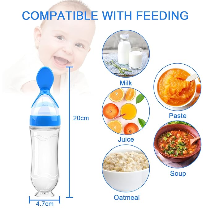 Food Feeder Baby Fruit Feeder Pacifier (3 Pcs) with 6 2 PCS 90ML with 2 Baby