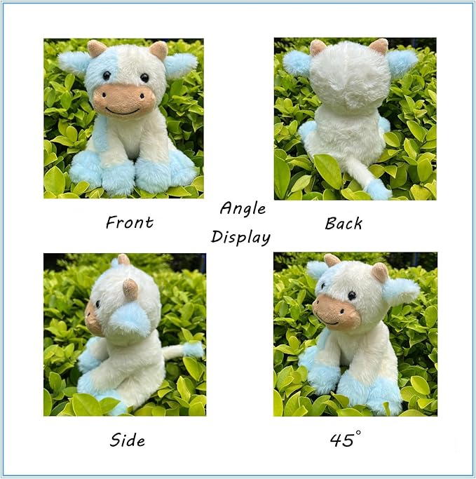 9 inches Cow Stuffed Animal Soft Plush Cute Cow Doll