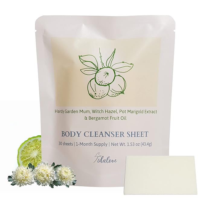 Body Wash Sheets 1 Month Refill, Zero Waste 30 Sheets 60 washes)