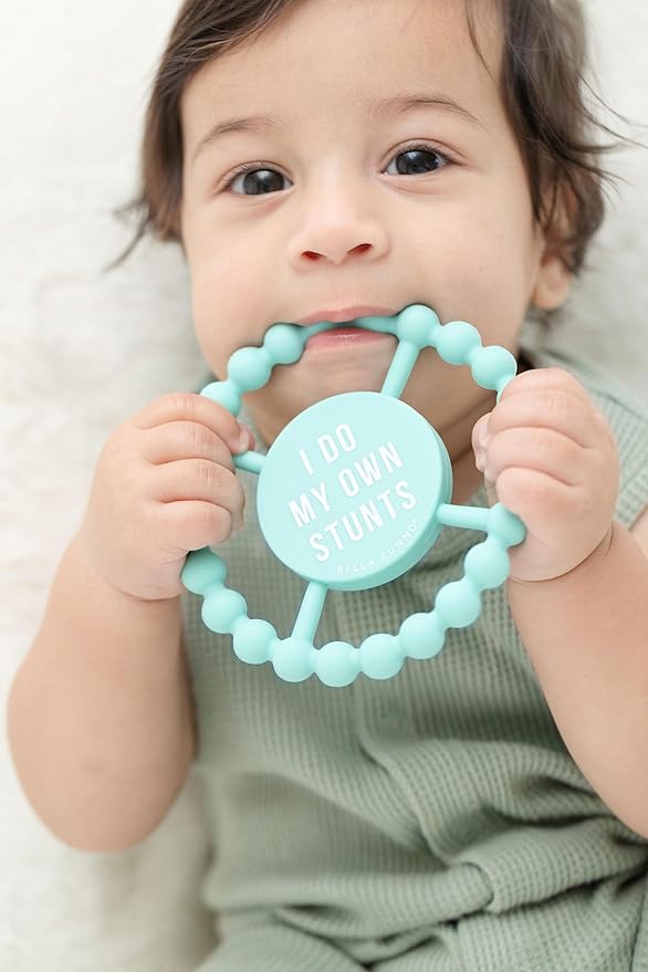 Bella Tunno Happy Teether ??Soft & Easy Grip Baby Teether Toy, Silicone Teether Ring to Help Soothe Gums