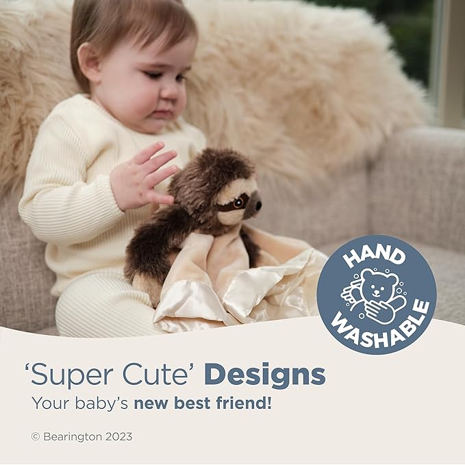 Bearington Baby Speedster Snuggler, 15 Inch Sloth Plush Stuffed Animal